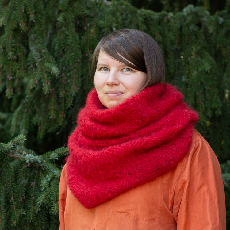 [Y7330038] Eveliina mohairkauluri | Lankamaailma ohje