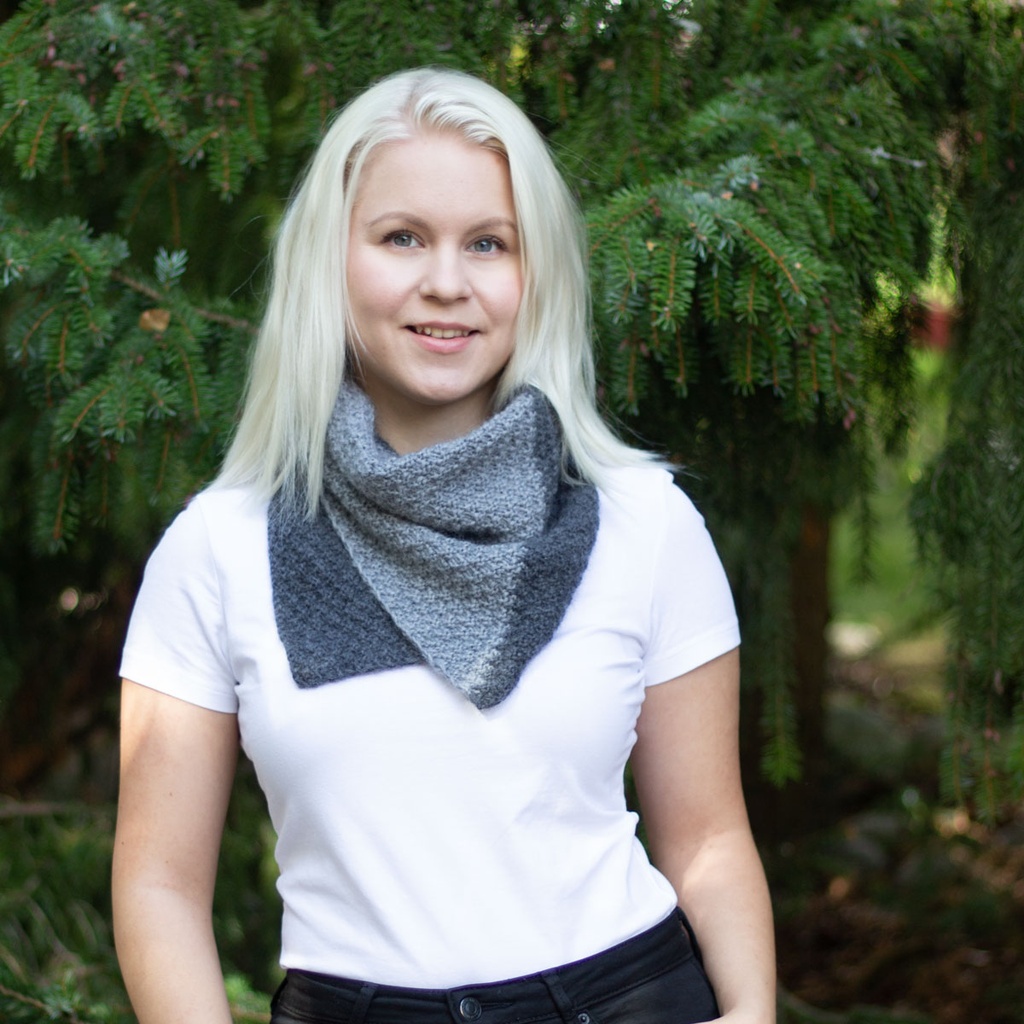 Kaksivärinen kauluri | Lankamaailma / Tuuli Eloranta ohje