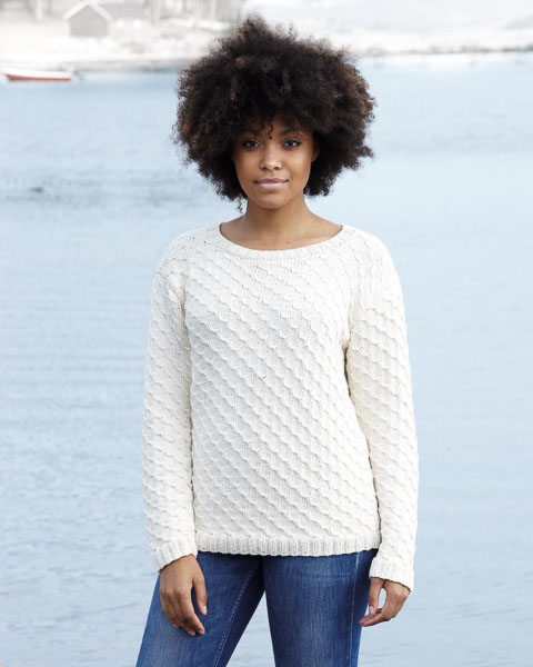 Palmikkopaita Stina | Svarta Fåret 2345 ohje