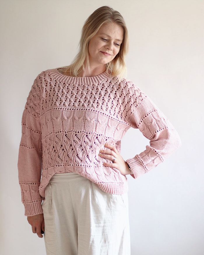 Rosaliina-villapaita | Lankamaailma / Hannemari Lehtonen HnnmrDesign ohje