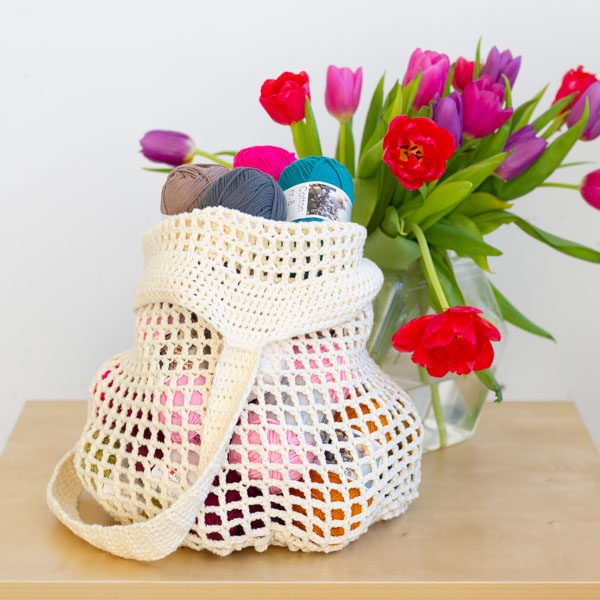 [Y7350011] Virkattu verkkokassi | Lankamaailma ohje