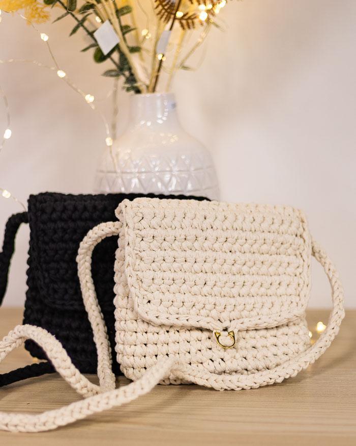 [Y7350080] Virkattu käsilaukku | Lankamaailma / Henna Riekki ohje