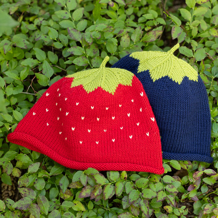 [Y7360100] Mansikka- ja mustikkapipo | Lankamaailma ohje