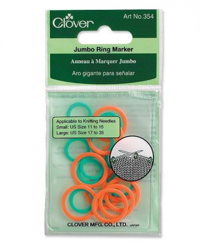 [F354] Silmukkamerkki rengas jumbo 354 Clover