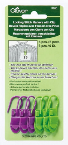 [F3165] Silmukkamerkki avattava klipsillä 3165 Clover