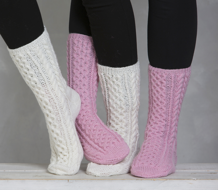 Aran palmikkosukat | Viking 1611-2 ohje