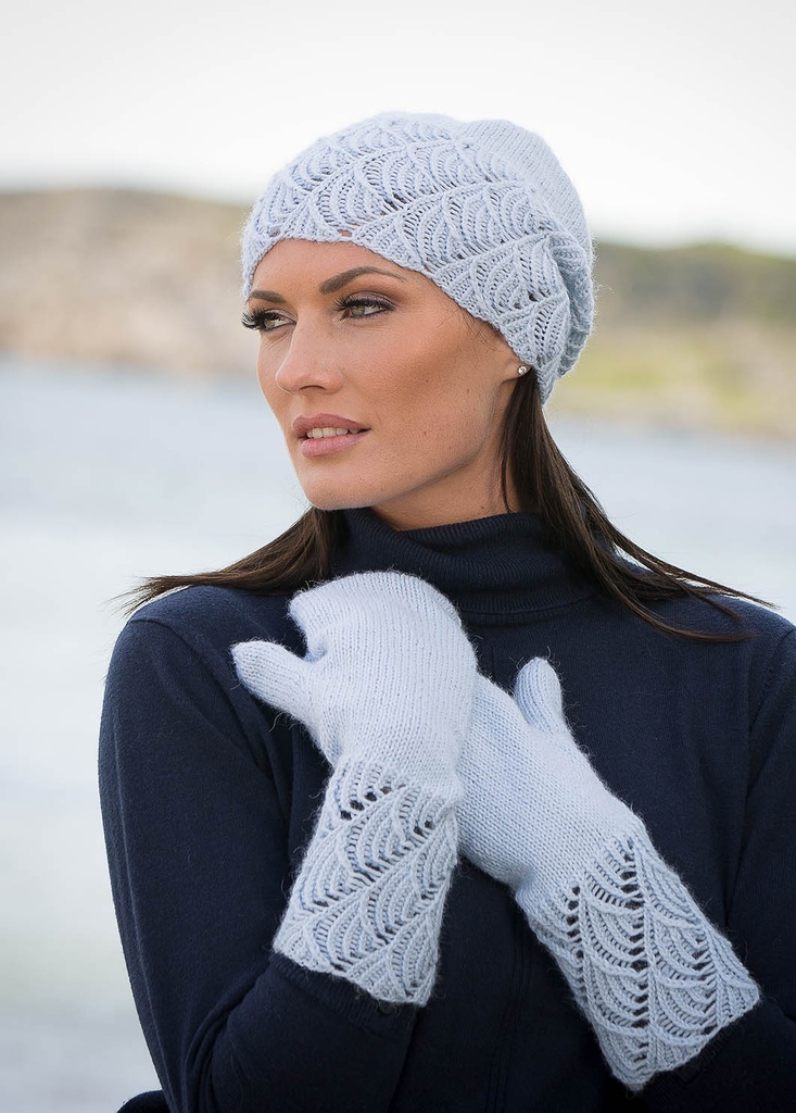 [Y7320001] Vilde kaarineulelapaset ja -pipo | Viking Garn 1707-20 ohje