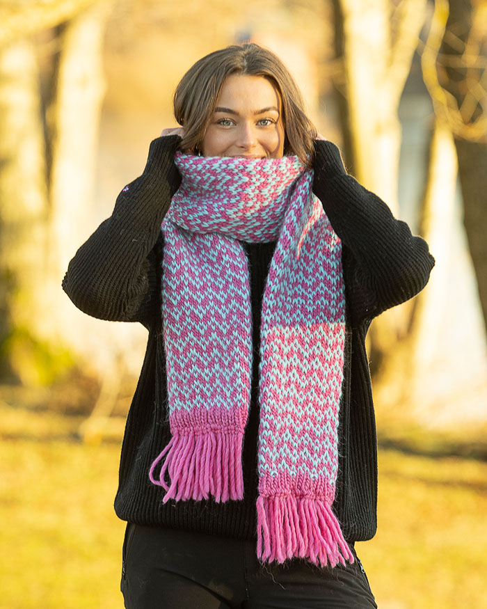 Minde kirjoneulehuivi | Viking Garn 2404-20 ohje