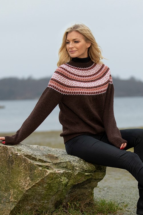 Ester kirjoneulepusero | Viking Garn 2008-4  ohje