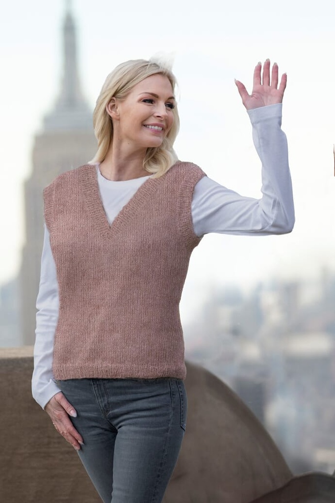 Clara neuleliivi Clara, V-pääntie | Viking Garn 2025-2 ohje