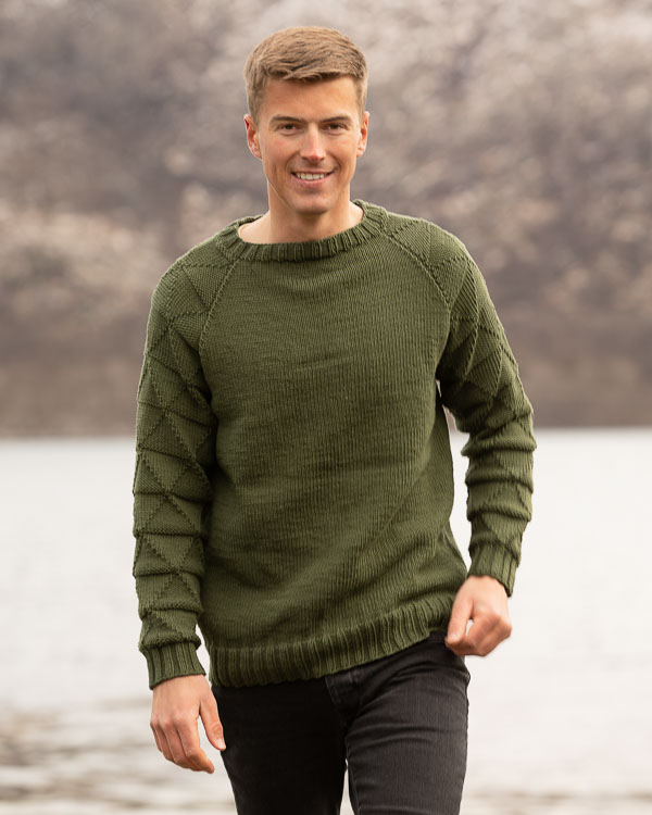 Miehen Koriander neulepusero | Viking Garn 2221-10 ohje