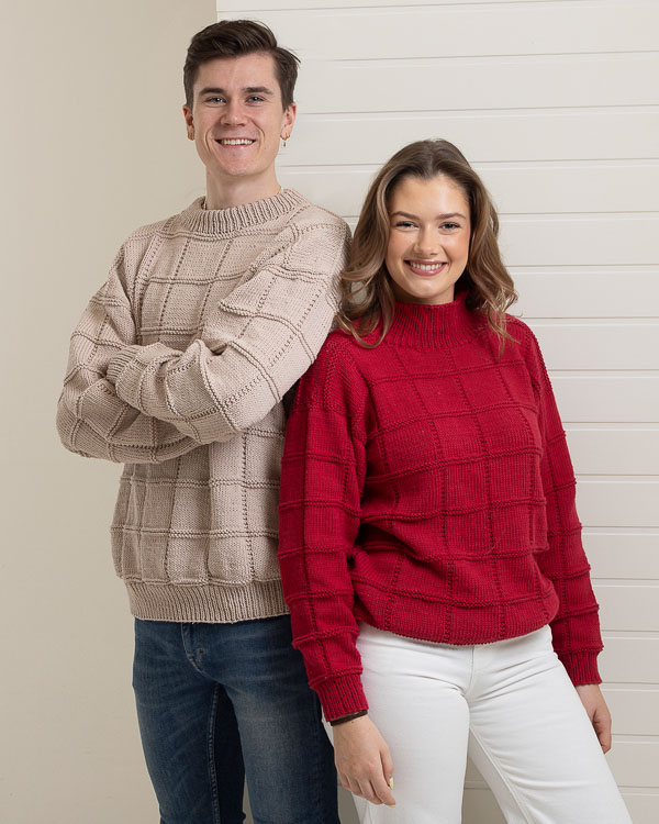 Kratt ruutuneulepaita | Viking Garn 2315-5 ohje