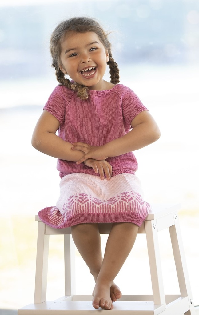 Lapsen Ramona neulepusero ja -hame | Viking Garn 2121-4 ohje