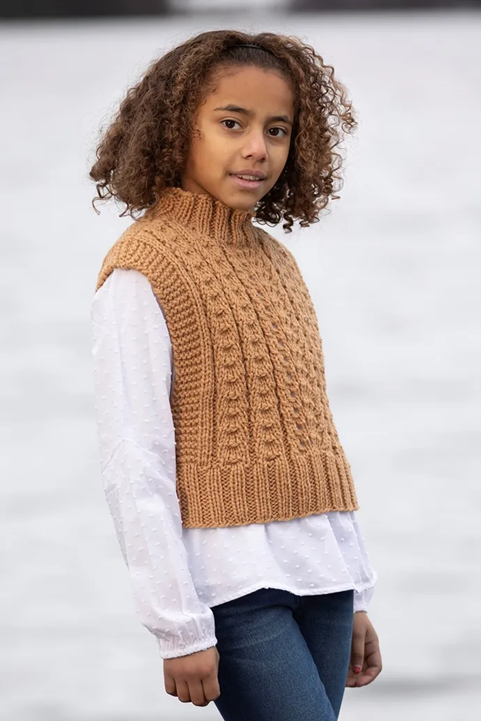 [Y7360059] Lapsen Solås neuleliivi | Viking Garn 2102-3 ohje