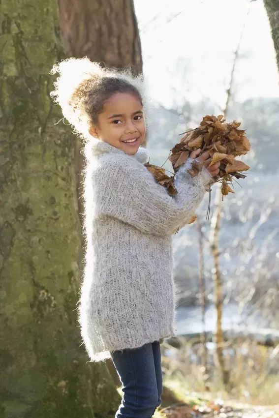 [Y7360060] Lapsen Löv pintaneulepaita | Viking Garn 1618-14 ohje