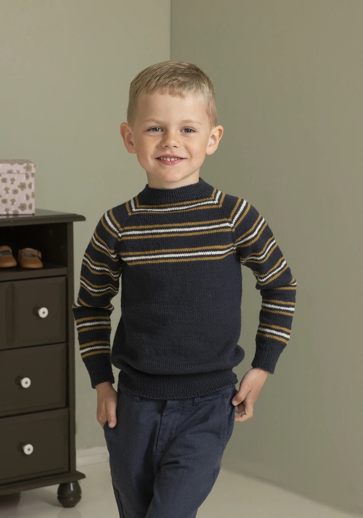 Lapsen Napoleon neulepusero | Viking Garn 2225-10 ohje