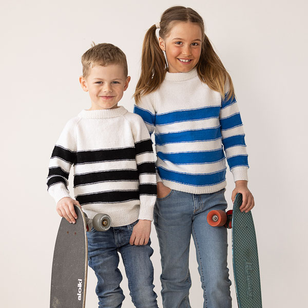 Lapsen Hawk raitaneulepaita | Viking Garn 2327-7 ohje