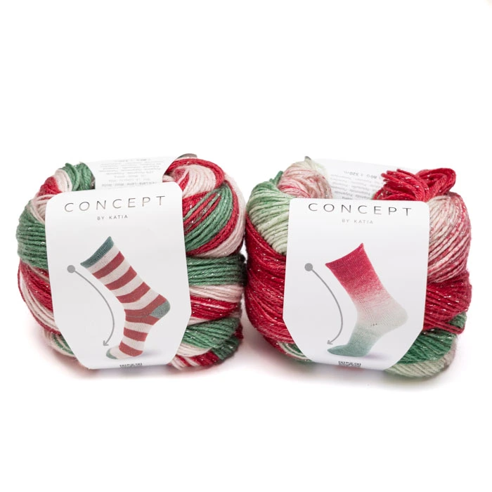 Christmas Symmetric Socks 80 g Katia