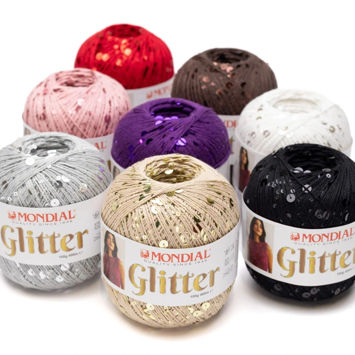 Glitter 100 g Mondial paljettilanka