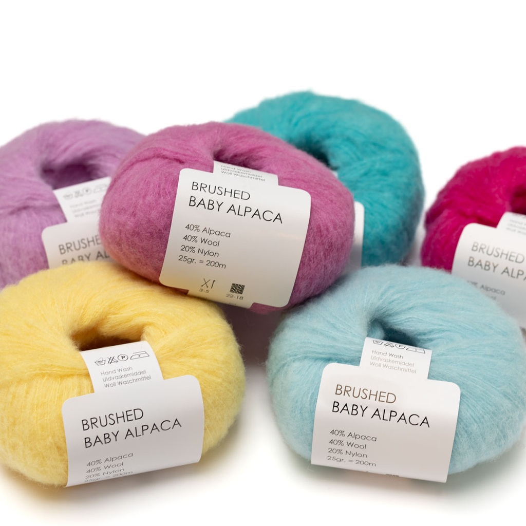 [HBR] Brushed Baby Alpaca 25g Hjertegarn