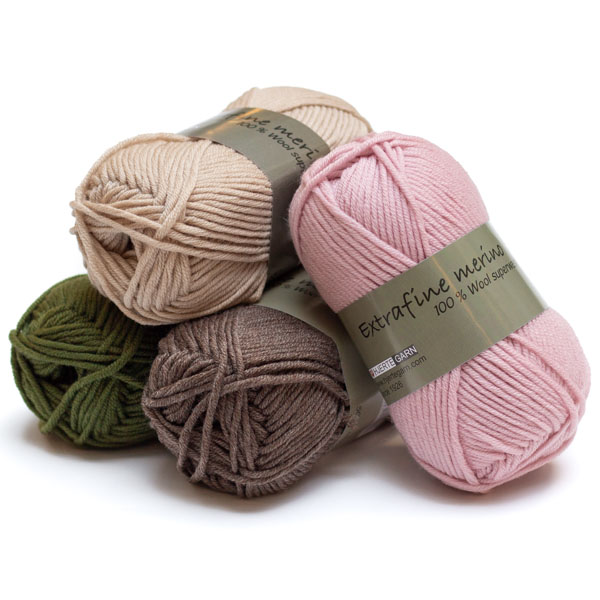 [HE9] Extrafine Merino 90 50g Hjertegarn