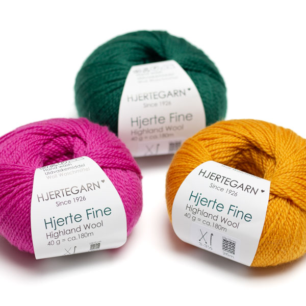 Hjerte Fine Highland wool 40g Hjertegarn