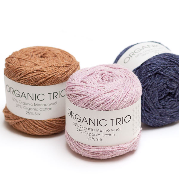 Organic Trio 50g Hjertegarn