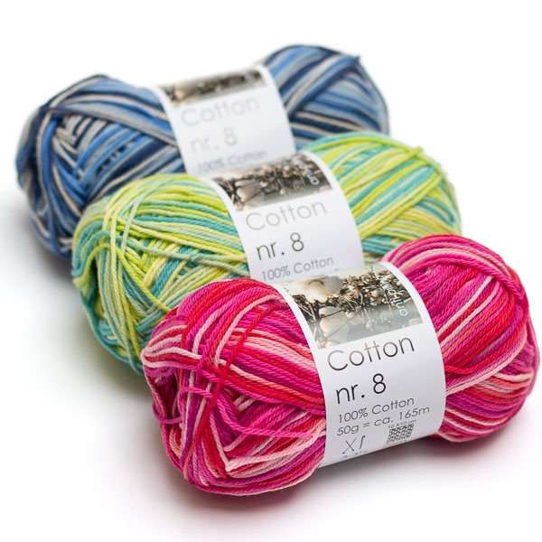 Cotton nr. 8 Print 50g Hjertegarn