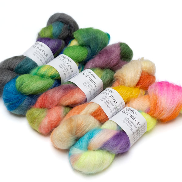 [HKM] Kid Mohair Hand-dyed 50g Hjertegarn