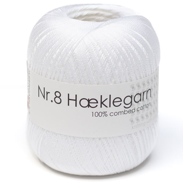Haeklegarn Opus nr. 8 100g Hjertegarn
