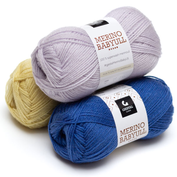 Merino Babyull 50g Gjestal