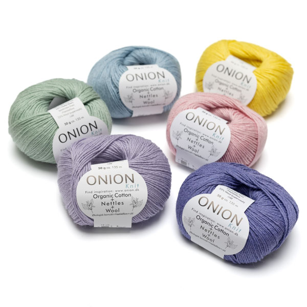 Organic Cotton + Nettles + Wool 50g Onion