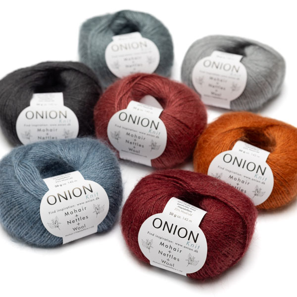Mohair + Nettles + Wool 50g Onion