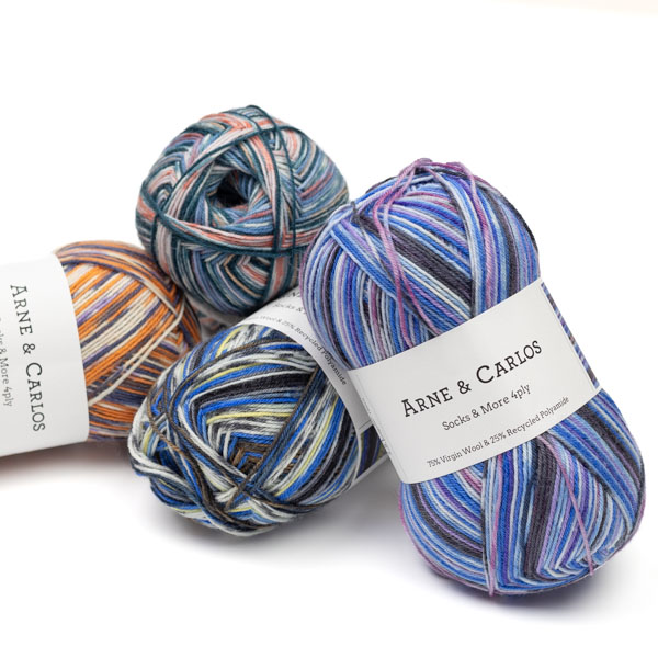 Socks & More 4-ply 100g Arne & Carlos