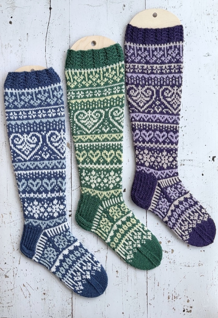 Pohjolan sydän -sukat ohje | Maija